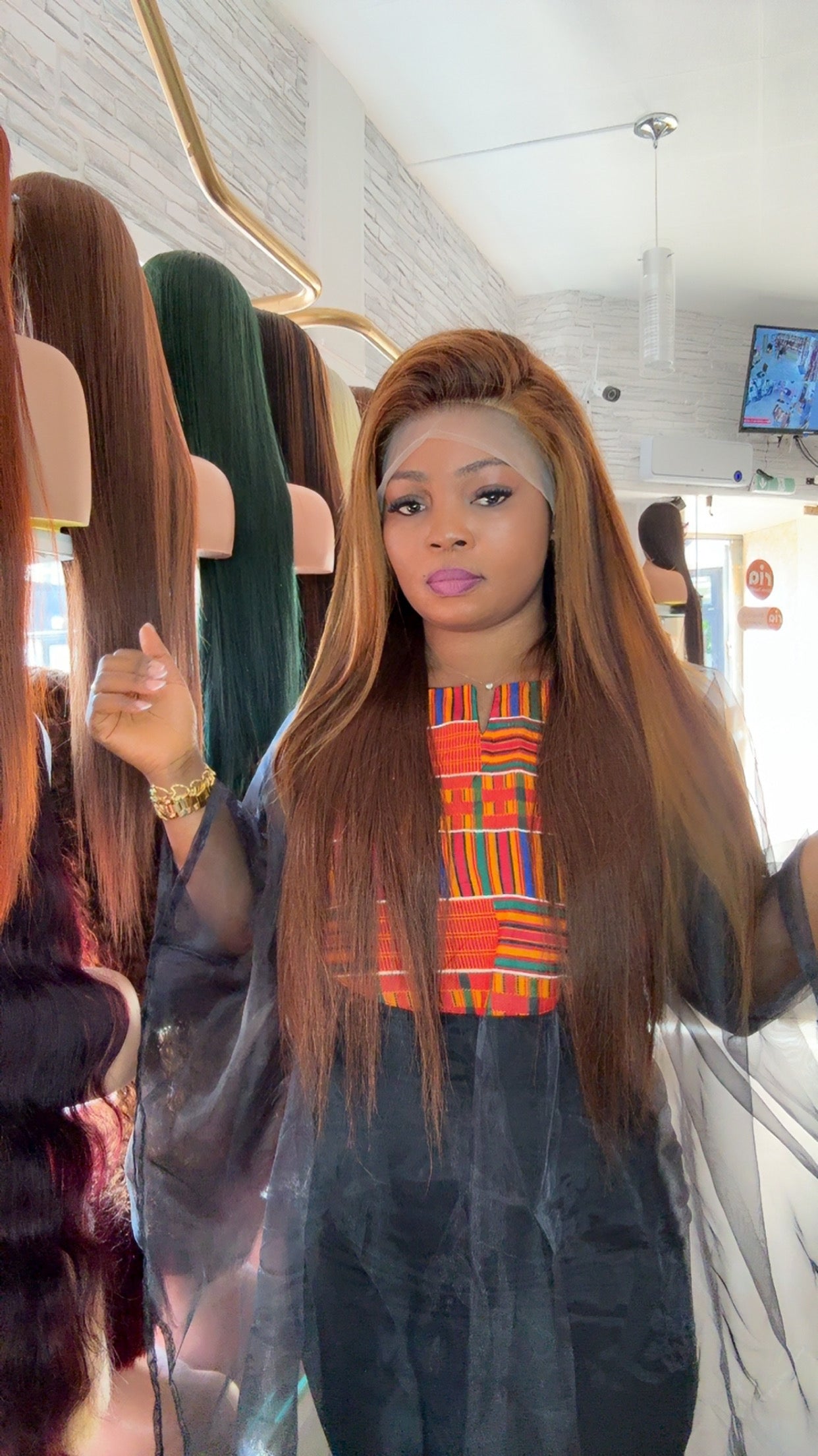 Virgin hair 13x4 lace frontale peux se porter avec ou sans colle taille 30