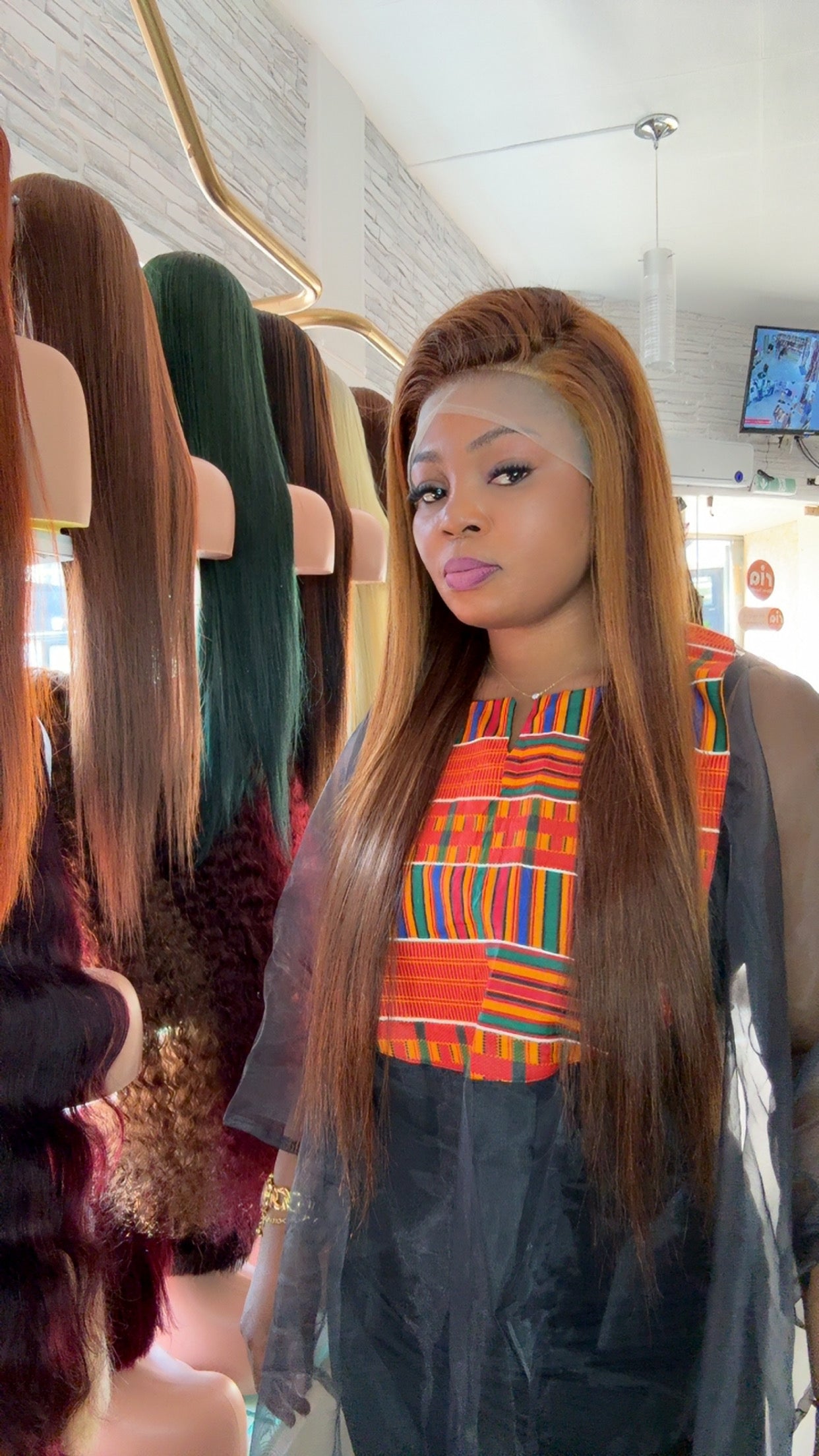 Virgin hair 13x4 lace frontale peux se porter avec ou sans colle taille 30