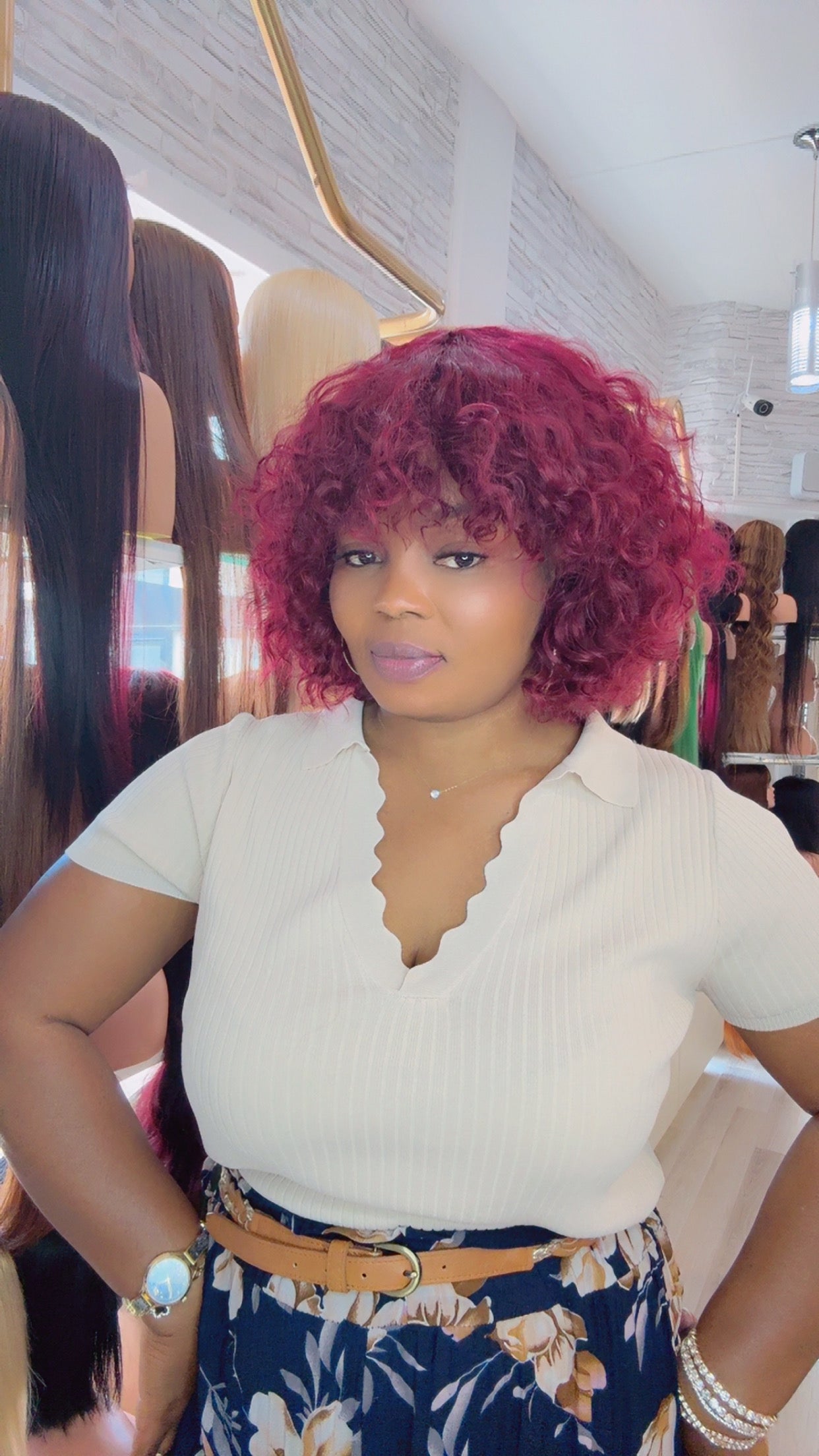 Coup frange afro