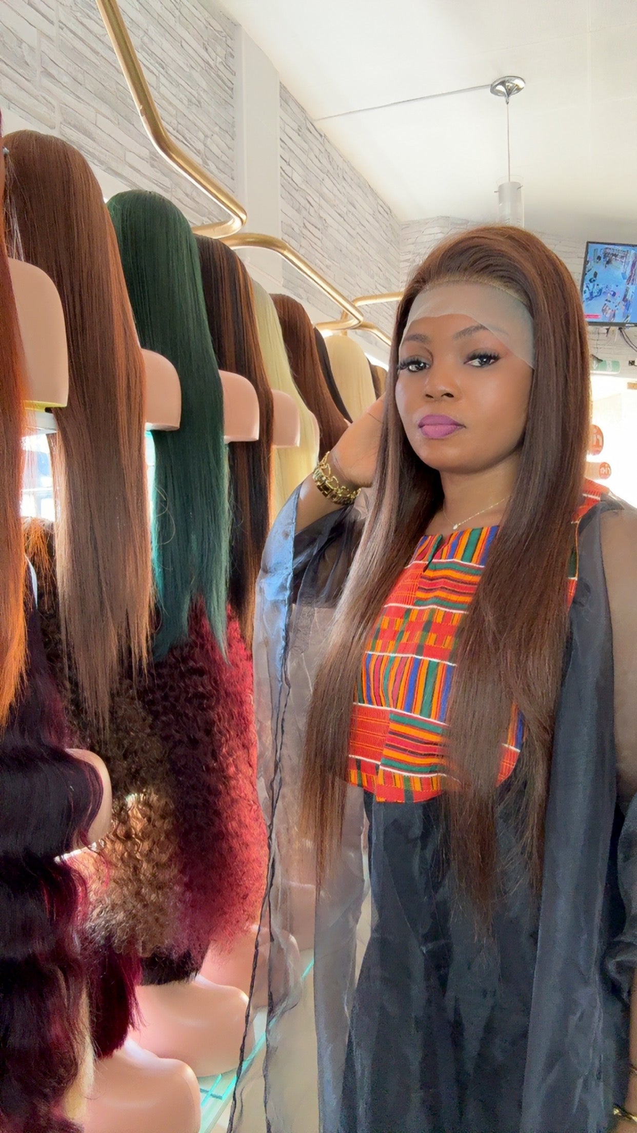 Virgin hair 13x4 lace frontale peux se porter avec ou sans colle taille 30