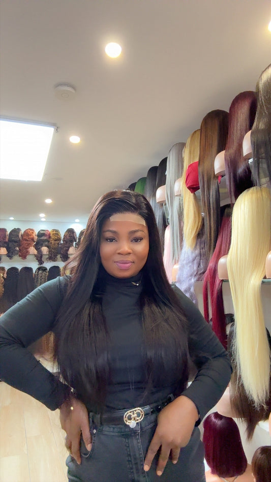 Perruque Virgin hair lace closure 4x4 sans colle
