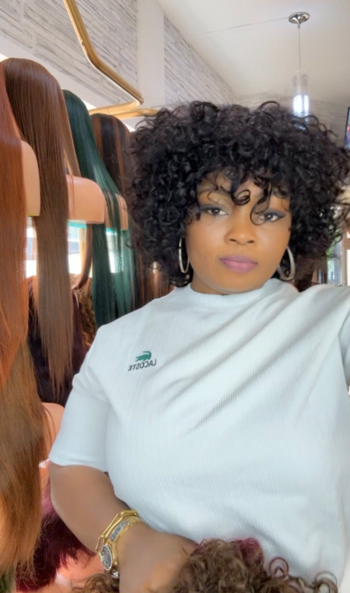 Coup Afro Frange water wave
