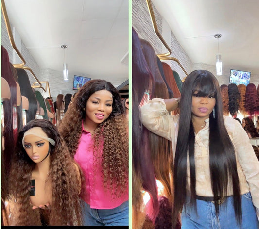 Lots de 2 perruques sans colle