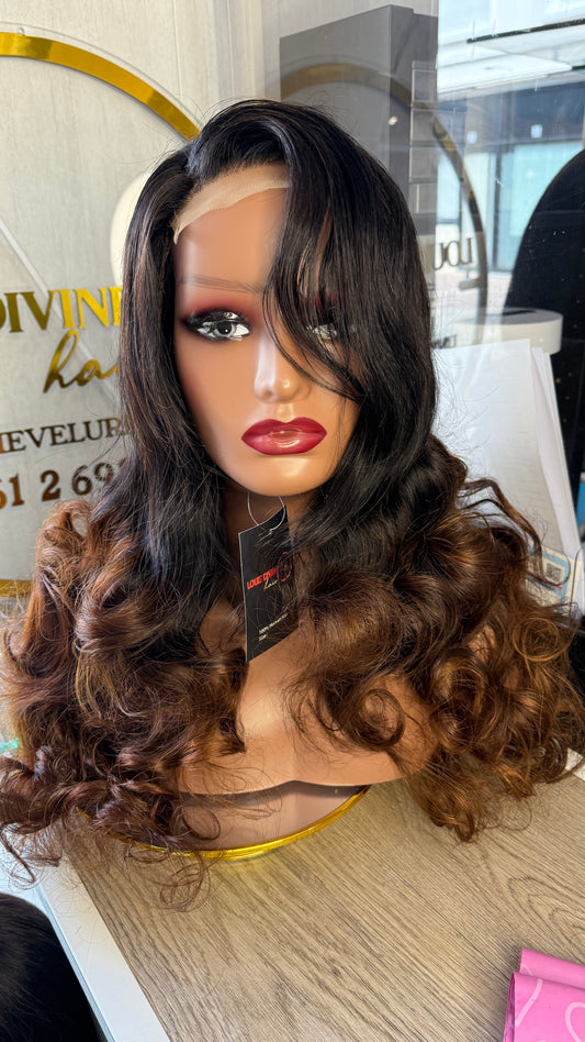 Bouncy closure 5x5 sans colle vrai cheveux